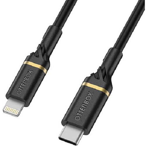 OtterBox Lightning to USB-C Fast Charge Cable 2M - Black Shimmer