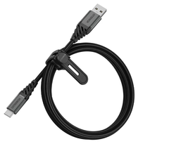 OtterBox Premium USB-C To USB-A Cable (1M) - Dark Ash Black