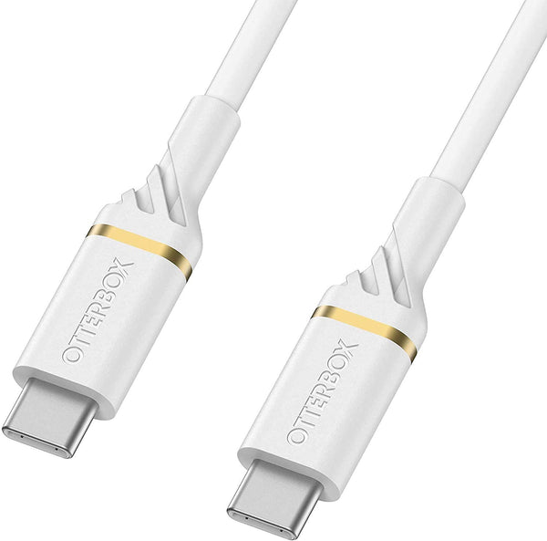 OtterBox USB-C to USB-C Fast Charge Cable (2M) - Cloud Dust White