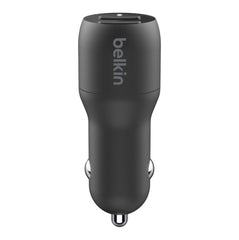 Belkin BOOST CHARGE Dual USB-A Car Charger 24W - Black