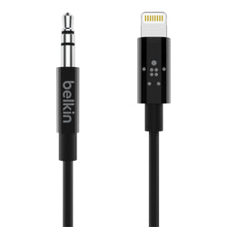 Belkin 3.5 mm Audio Cable With Lightning Connector (0.9M) - Black