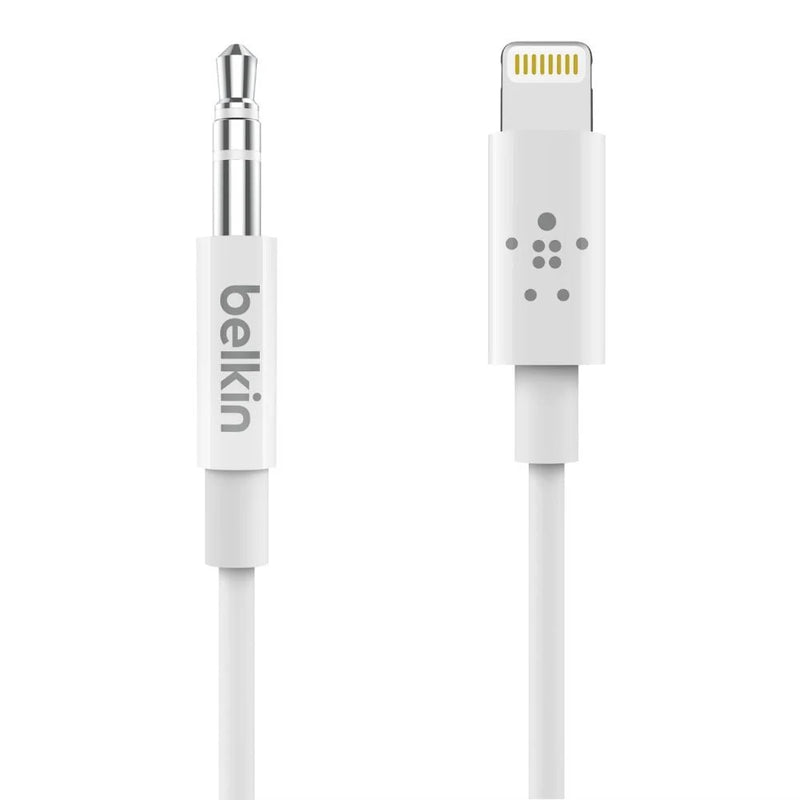 Belkin 3.5 mm Audio Cable With Lightning Connector (0.9M) - White