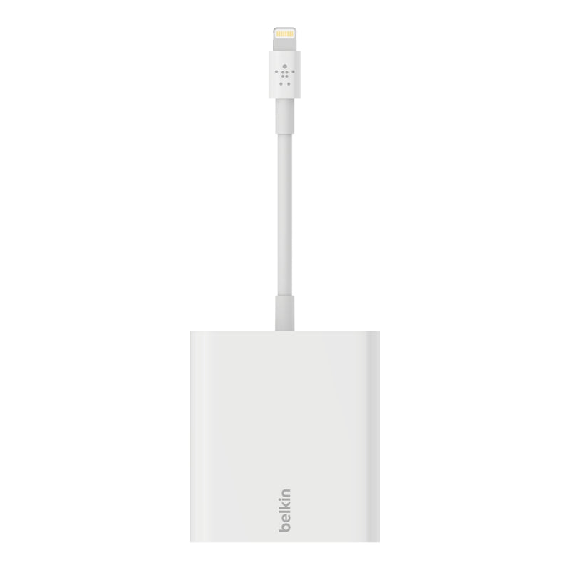 Belkin Ethernet + Power Adapter with Lightning connector - White